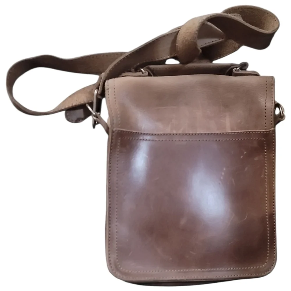 Leather Crossbody Messenger Bag